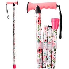 Walking Cane for Men and Women, Foldable Lightweight Foldable, 5-Level Adjusta
