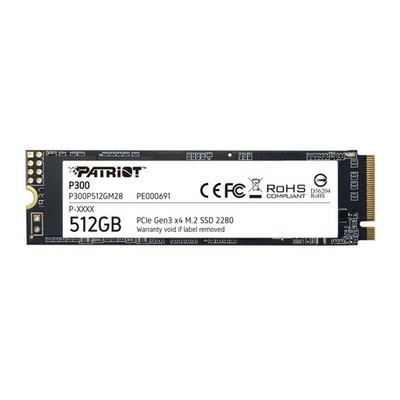 512 GB SSD Patriot P300 M.2  NVMe PCI-E 3.0  Solid State Drive