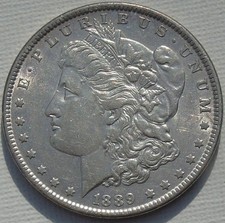 1889 USA Silver Morgan Dollar 38mm 26.76g, KM# 110, High Detail