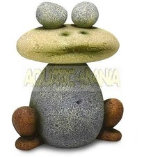 Aqua One Stone Frog Large air operated 10x8x12cm Aquarium Decoration 37254