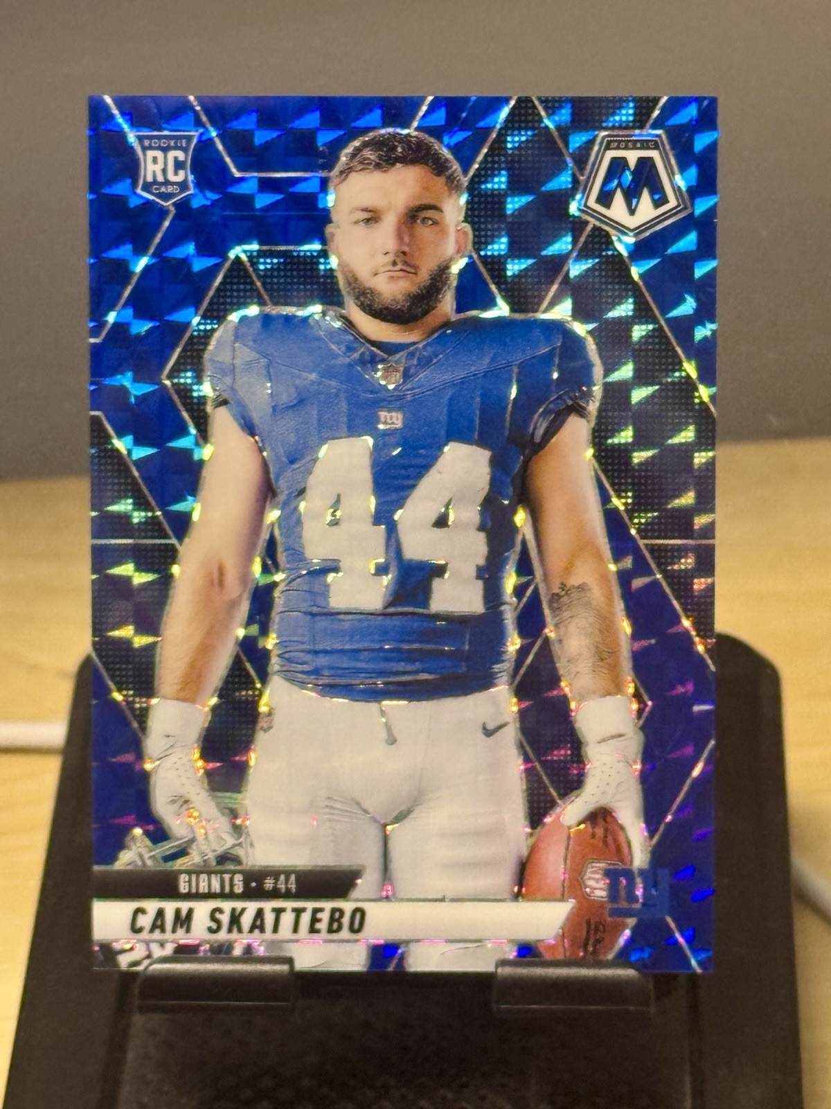 2025 Panini Mosaic Cam Skattebo 99 Blue Color Match Variation RC 271 Giants