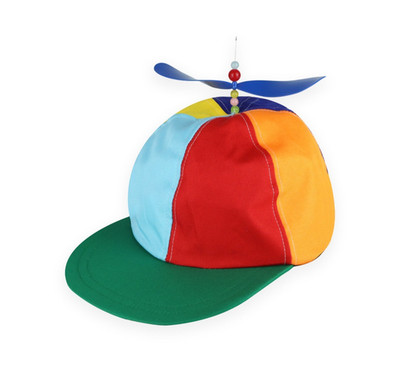 Regenbogen Propeller Hut Tweedle Dee Dum Stolz Kostüm Nerd Hubschrauber Kappe