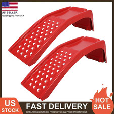 Set Of 2 Solid Steel Truck Car Ramp 8000lbs For Car Repair Vehicle Maintenance