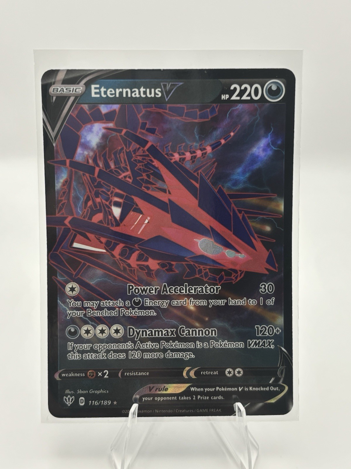 Pokémon TCG Eternatus V Darkness Ablaze 116/189 Holo Ultra Rare