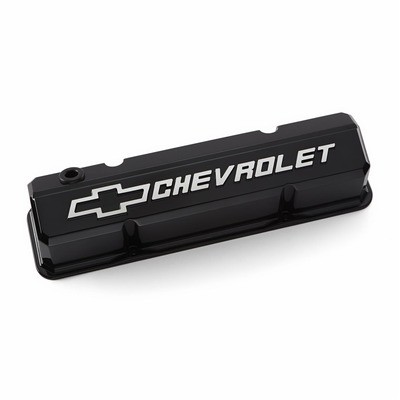 Proform 141-919, Pair Valve Cover Slant-Edge for SB Chevy Tall Baffled Aluminum