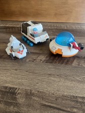 Vintage Lil Playmates Space Station Toys 1984 Lot Of 3 Spacecraft Missing A Leg