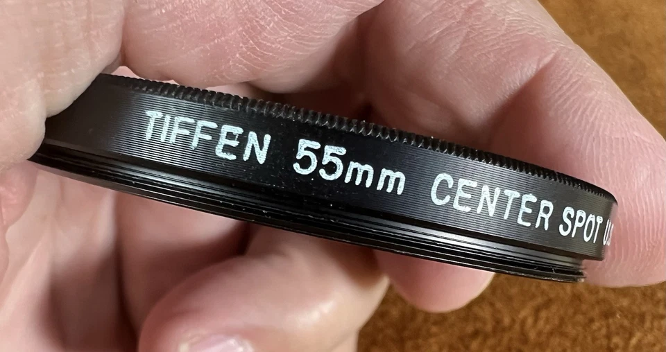 Tiffen 55mm Center Spot Camera Lens Filter – Optical Glass Screw-On w/ Case - Image 3 of 4