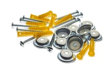 16 Piece Pegboard Mounting Kit Steel Hooks and Hardware for Wall Organization