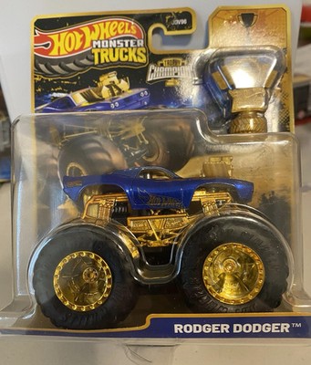 2026 Hot Wheels Rodger Dodger Monster Truck Trophy Champions