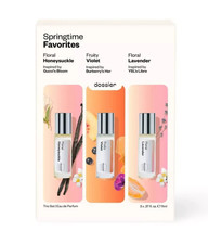 Dossier Springtime Favorites Perfume Trio Set 3pc Fragrance NEW In Box Floral
