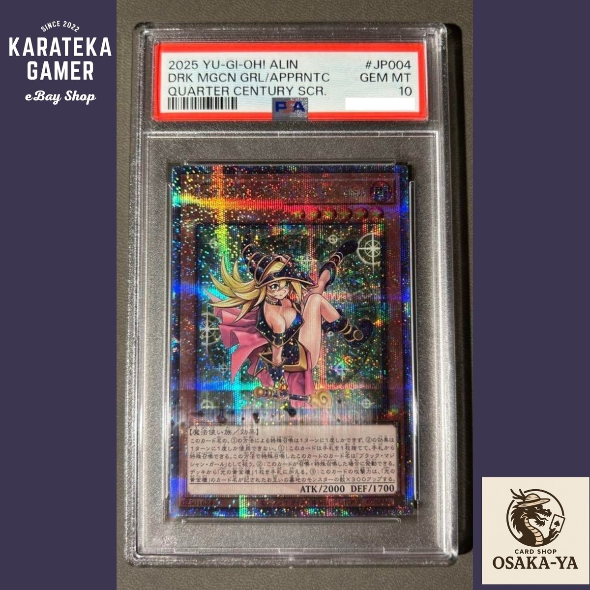 PSA 10 Dark Magician Girl the Magician's Apprentice ALIN-JP004