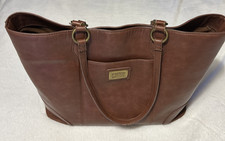 Borsa a tracolla Frye And Co Core in ecopelle taglia L marrone