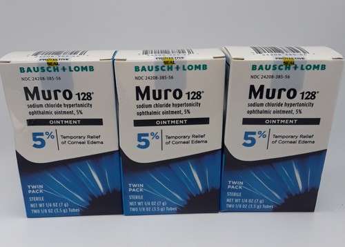 Bausch & Lomb Muro 128 Sodium Chloride Ointment 5% Confezione Doppia Da 3.5g, Scadenza 01/26