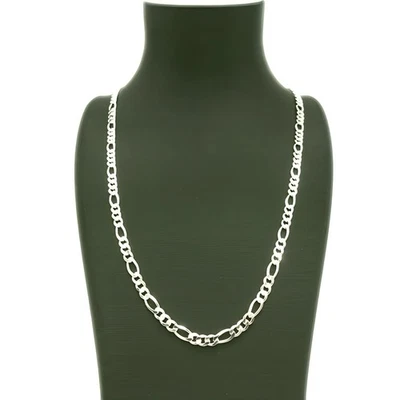 Kette Echt 925 Sterlingsilber - Figaro Halskette - 60 cm - unisex - Bild 1 von 4