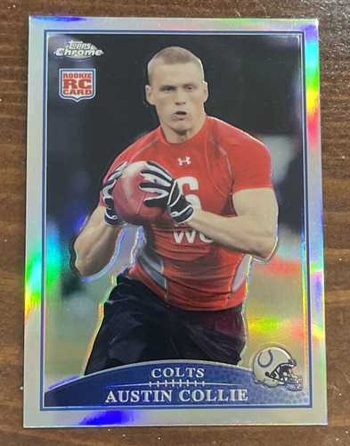 2009 Topps Chrome Austin Collie Refractor Rookie Card - Picture 1 of 1