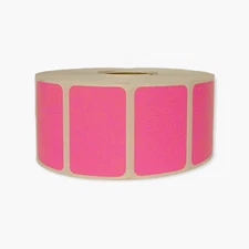 Pink 1.5"x1" Direct Thermal Labels | Compt Zebra Rollo Munbyn | 2 RLS | 520/RL