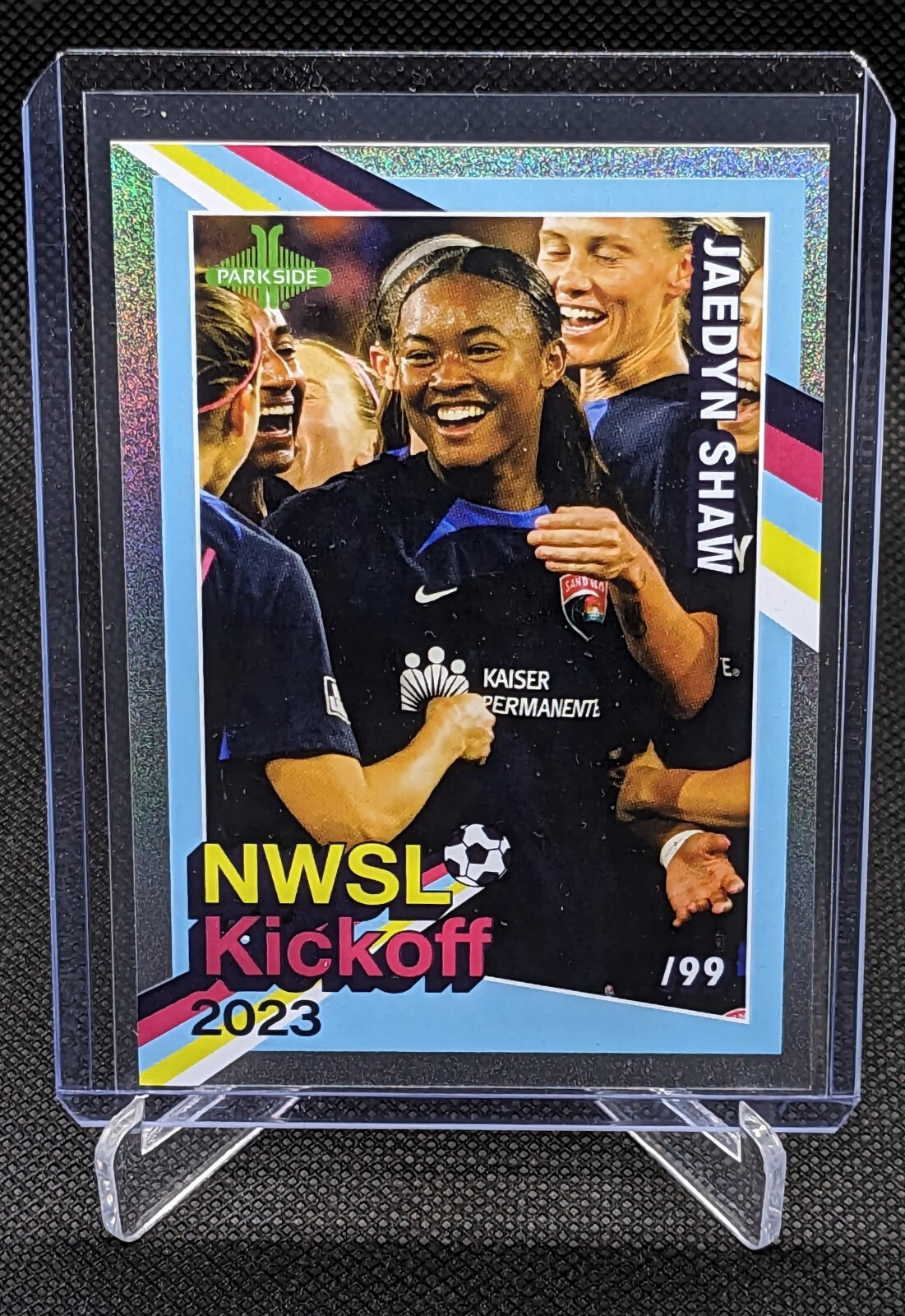 JAEDYN SHAW - 2023 Parkside NWSL Kickoff Foil Parallel /99 San Diego Wave