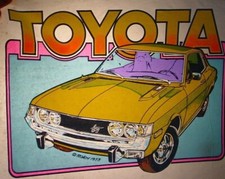 TOYOTA IMPORT TUNER CAR VINTAGE 1973 ROACH IRON ON TRANSFER B-6