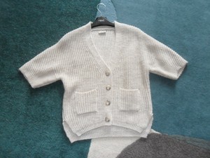 next girls white cardigan