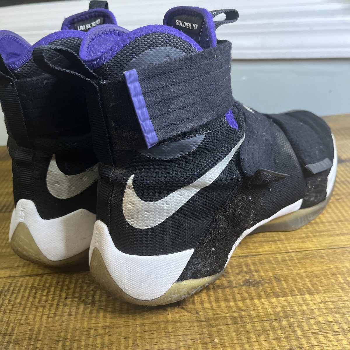 lebron soldier 10 purple and black