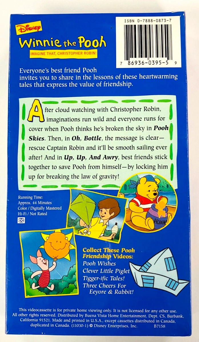 Winnie the Pooh: Imagine That Christopher Robin VHS SEALED NEW