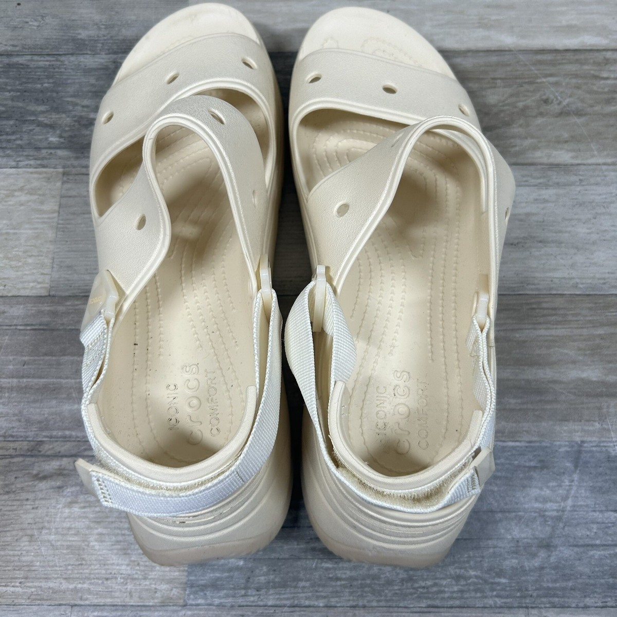 Crocs Hiker Xscape Clog Men\'s 12 Off-White Cream Comfort Slip-On Shoes NWT Crocs Hiker Xscape Clog Men main image 3