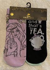 Disney PRINCESS 10 Pair Low Cut Socks Women's Shoe Size 4-10 NWT