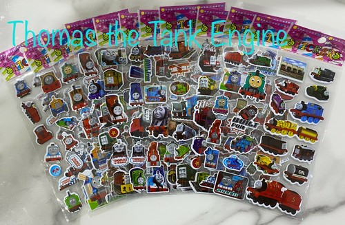 Thomas Cars Robocar Poli Spider-Man Marvel Vehicle stickers party bag 6 sheets - Picture 4 of 5