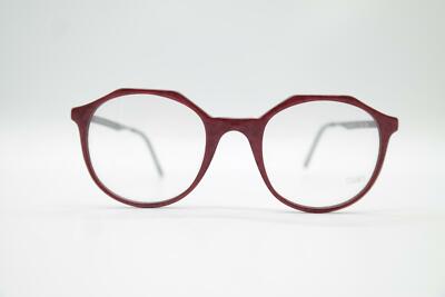 Vintage CIAO Collection 125 Wine Red Gray Oval Glasses Frame NOS
