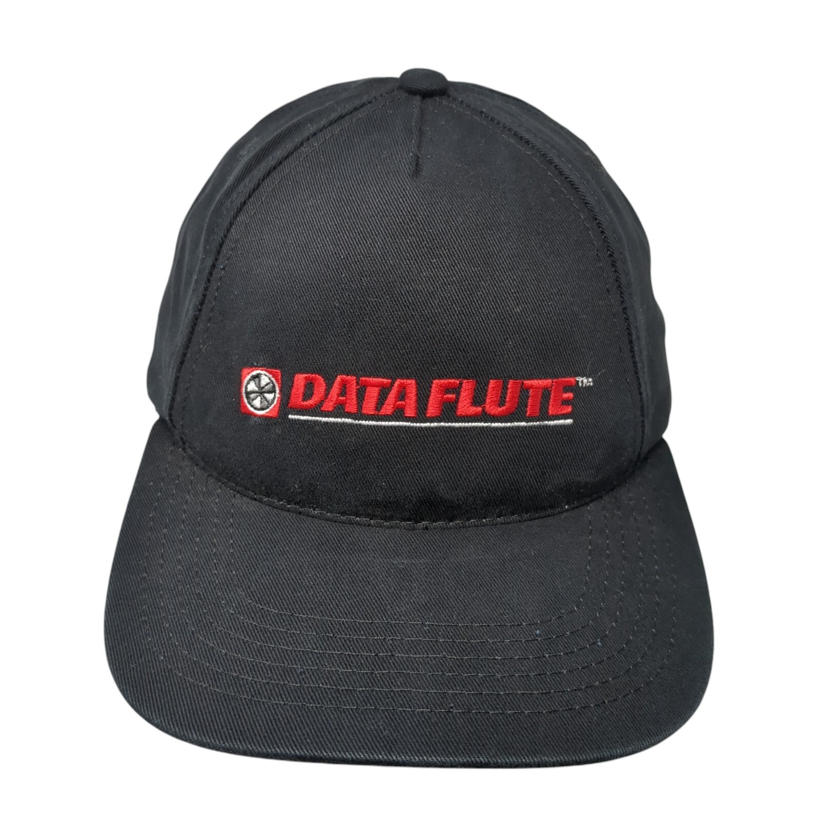Data Flute Strapback Hat Black One Size Adjustabl… - image 1