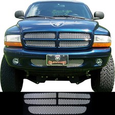 Ccg Silver Mesh Grill Inserts For 97-03 Dodge Dakotadurango Grille Diamond Xxl
