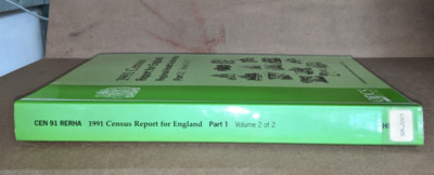 1991 Census Report for England: Regional Health Authorities - Part 1 Vol. 2 of 2