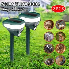 Ultrasonic Cat Dog Fox Pest Motion Sensor Repeller Scarer Deterrent Repellent UK