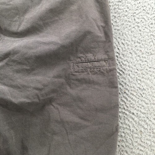 Mambo Chino Shorts Mens 34 (actual 35x10) Gray Cotton Mid Rise Flat Front Button - Picture 15 of 19