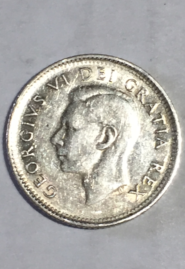 1951 CANADA GEORGIVS VI DEL GRATIA REX 10 (TEN CENTS) (Silver) | eBay