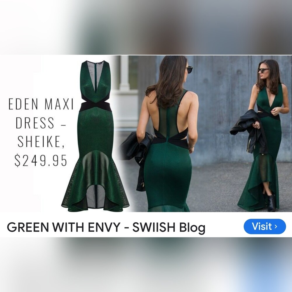 long sleeve green dress short Green Satin Long Sleeve Mini Dress main image 1