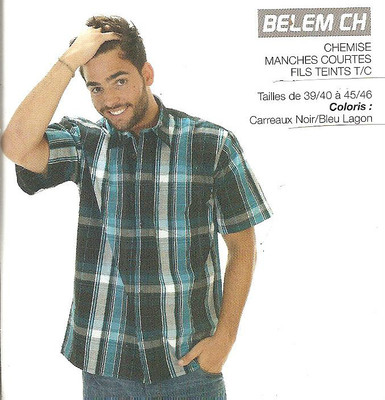 CHEMISE HOMME MANCHES COURTES OAKS VALLEY