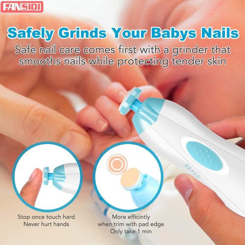 Baby Nail Trimmer Electric, H&E Baby Nail Clippers Safe Baby Nail File Kit - Picture 45 of 71
