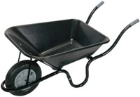 Draper 17993 Plastic Tray Wheelbarrow 85L Pneumatic Tyre Builders Garden Barrow