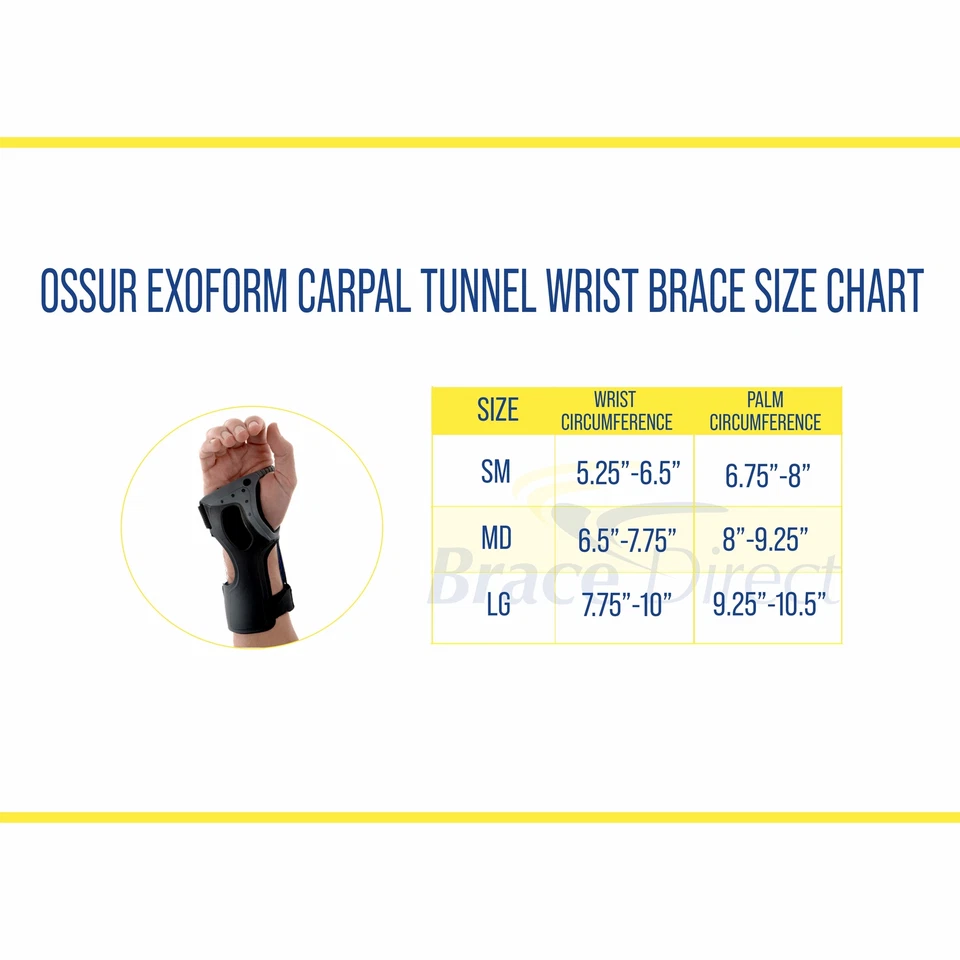 Ossur Exoform Carpal Tunnel Wrist Brace - Superior Stabilization and Protection - Image 3 of 4