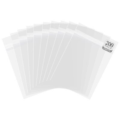 Pack of 200, Acid-Free Crystal Clear Sleeves Storage Bags for Photo Prints