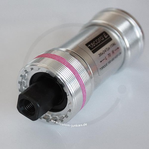 Tecora E Bottom Bracket | Square Taper JIS | Italian Thread | 107mm - 119mm - Picture 2 of 24