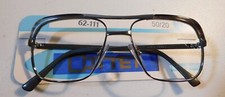 Vintage COTTET 62-111 Gunmetal 50/20 Eyeglass Frame New Old Stock L10