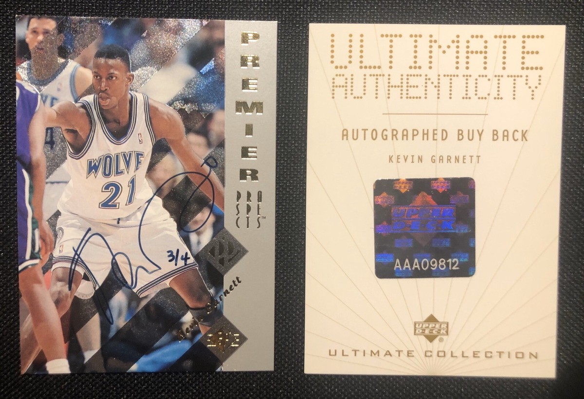 2001-02 Ultimate Collection Buyback KEVIN GARNETT RC AUTO /4  