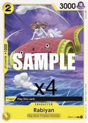 Rabiyan OP04-113 Common Kingdoms of Intrigue One Piece TCG