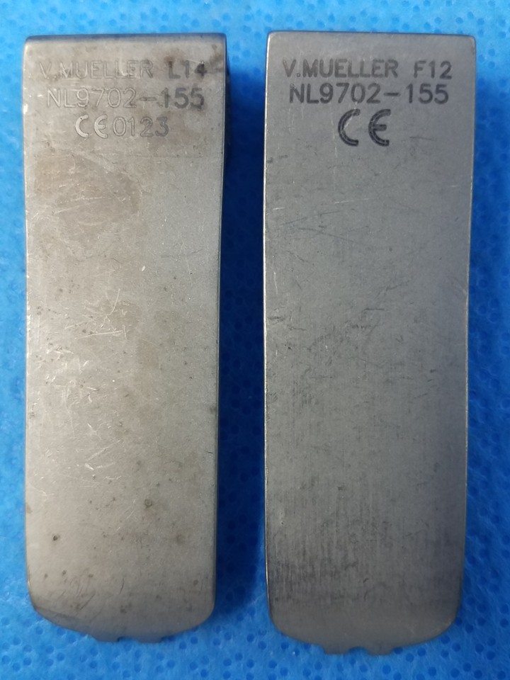 V. Mueller NL9702-155 McCulloch Retractor Blade, Reverse Bend, Set of 2 ...