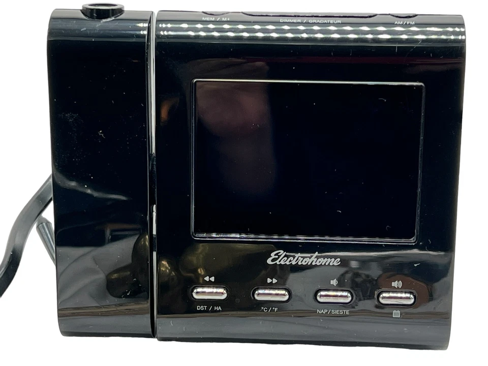 Electrohome Eaac601 Projection Alarm Clock With Am/fm Radio Tested & Works - Image 3 of 4