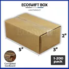 1-200 5x3x2“EcoSwift”纸板包装邮寄运输瓦楞纸箱纸箱