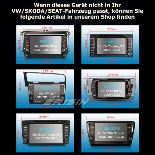 Radio de coche Android 14 CarPlay GPS para VW Passat Golf 4 T5 Skoda Superb SEAT Ibiza - Imagen 24 de 24