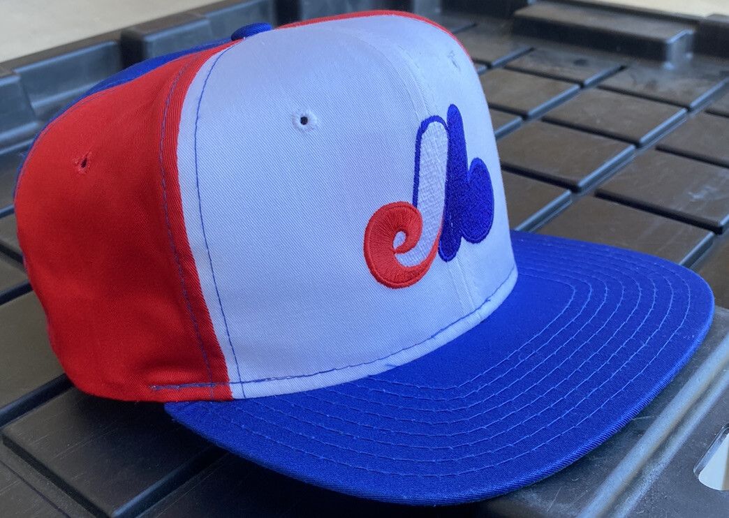 Vintage 90s Montreal Expos Ted Fletcher Pinwheel Plain Logo SnapBack Hat  Cap MLB - Main Image